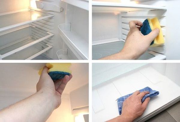 Холодильник рекомендуют мыть содой с уксусом